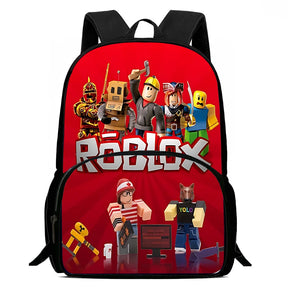 Mochila Escolar Infantil Unissex Com Compartimentos Estampa Jogos