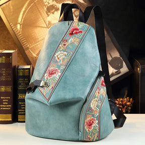 Mochila Feminina Design Retrô Estampa Florida Moda Versátil