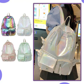 Mochila Unissex Para Adolescentes Design Moderno Refletivo