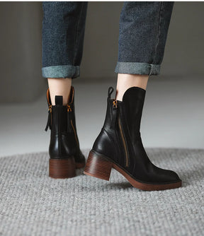 Bota de Couro Casual Brooklyn