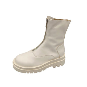 Bota de Couro Coturno Casual - Trend