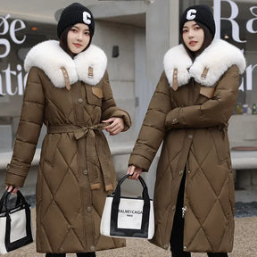 Jaqueta Parka Feminina de Inverno Luxury