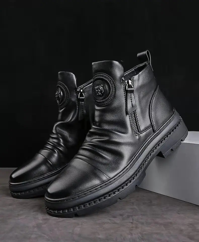 Bota Coturno de Couro Inverno Estilex Masculina