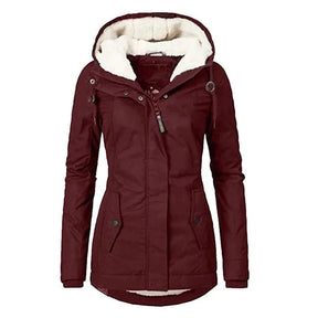 Jaqueta Parka Feminina Forrada com Lã para Inverno Glacier  - Promoção de Inverno Use Botas