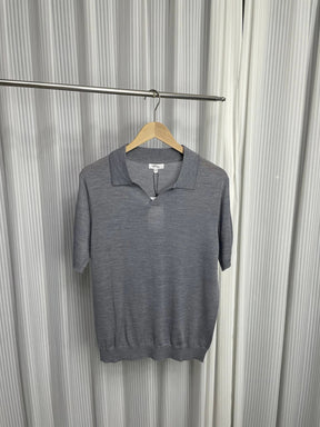 Camisa Masculina Gola Polo De Alta Qualidade Decote V Moda Casual De Luxo