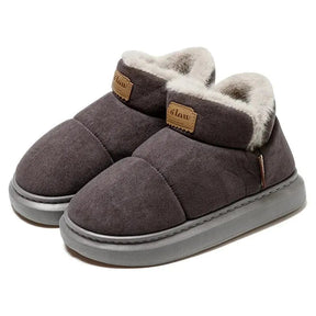 Bota Laced Feminina Aveludada de inverno