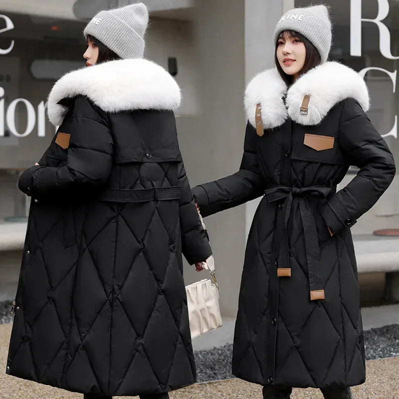 Jaqueta Parka Feminina de Inverno Luxury