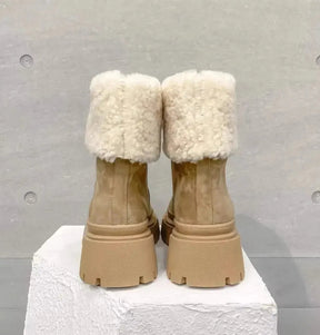 Bota Blossom Feminina Aveludada de Inverno