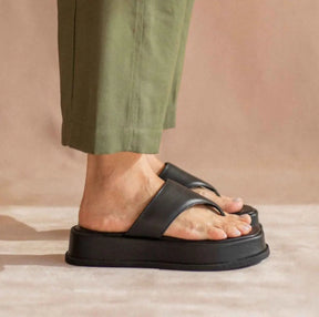 Sandália Ortopédica Feminina Plataforma Estilosa Confortável Moda Casual