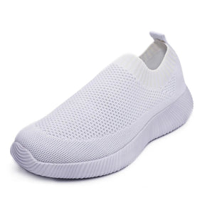 Tênis Feminino Casual Respirável De Sola Plana Alto Conforto