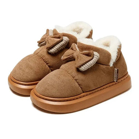 Bota Laced Feminina Aveludada de inverno